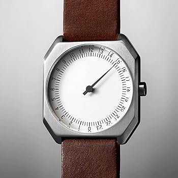 Amazon.co.jp: Slow Jo 17 - スイス製片手24時間時計。シルバー